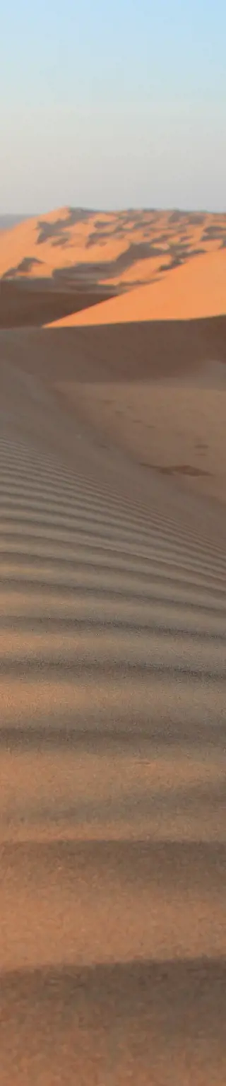 Erlebe die Menschenleere und Stille der riesigen Rub Al Khali Wüste